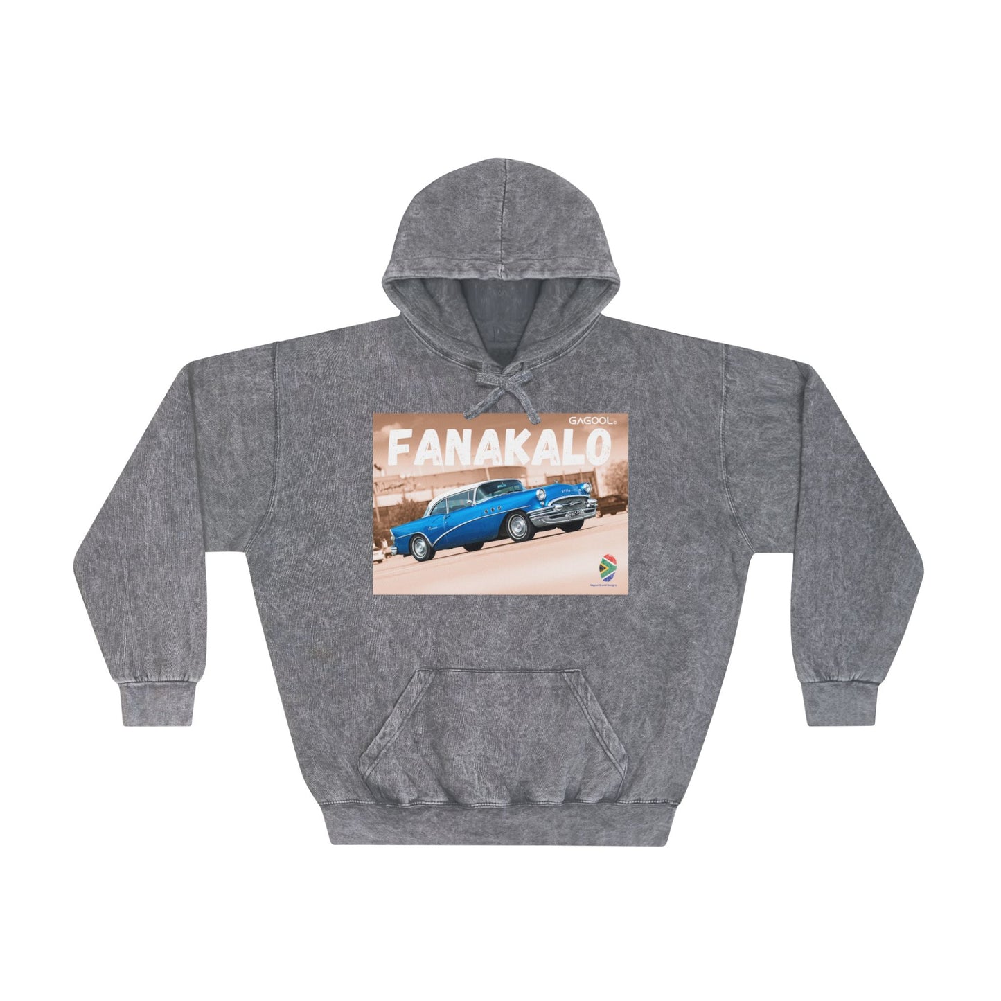 Retro Fanakalo Unisex Mineral Wash Hoodie