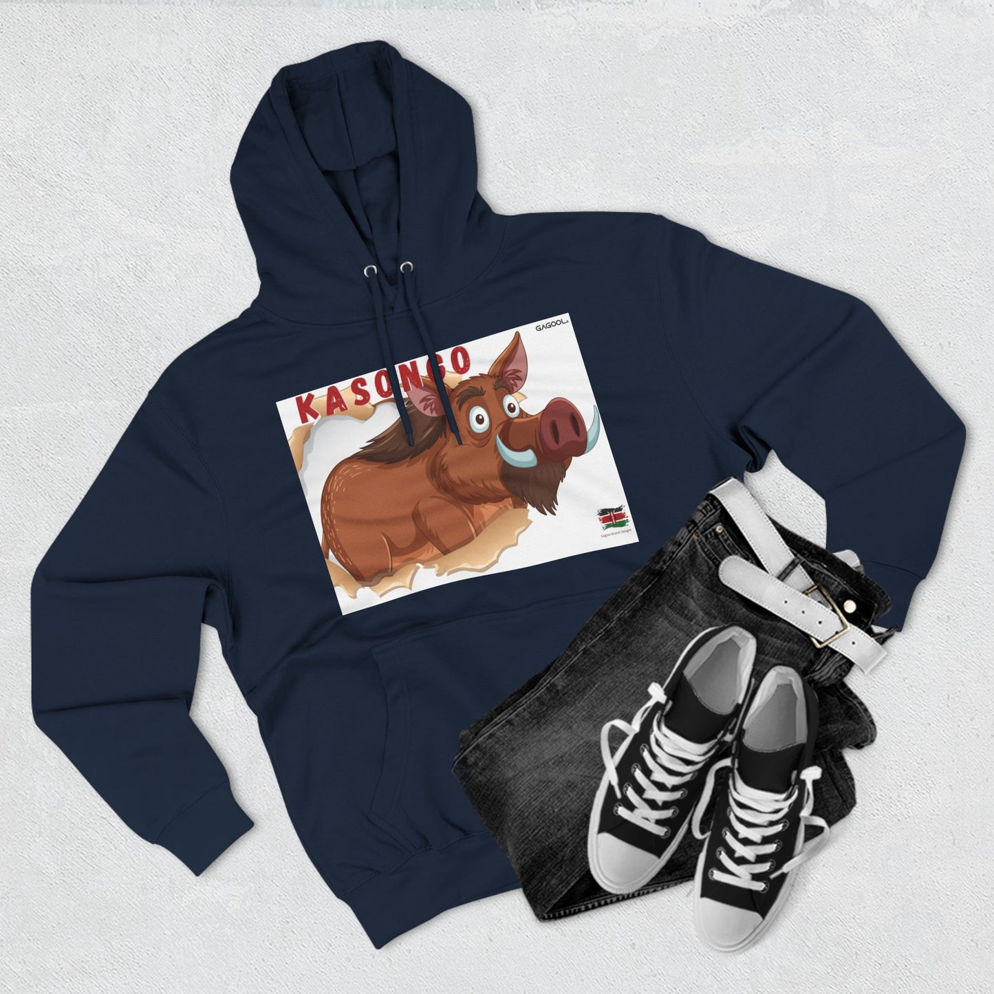 KASONGO Cartoon Hoodie - Fun & Cozy Fleece