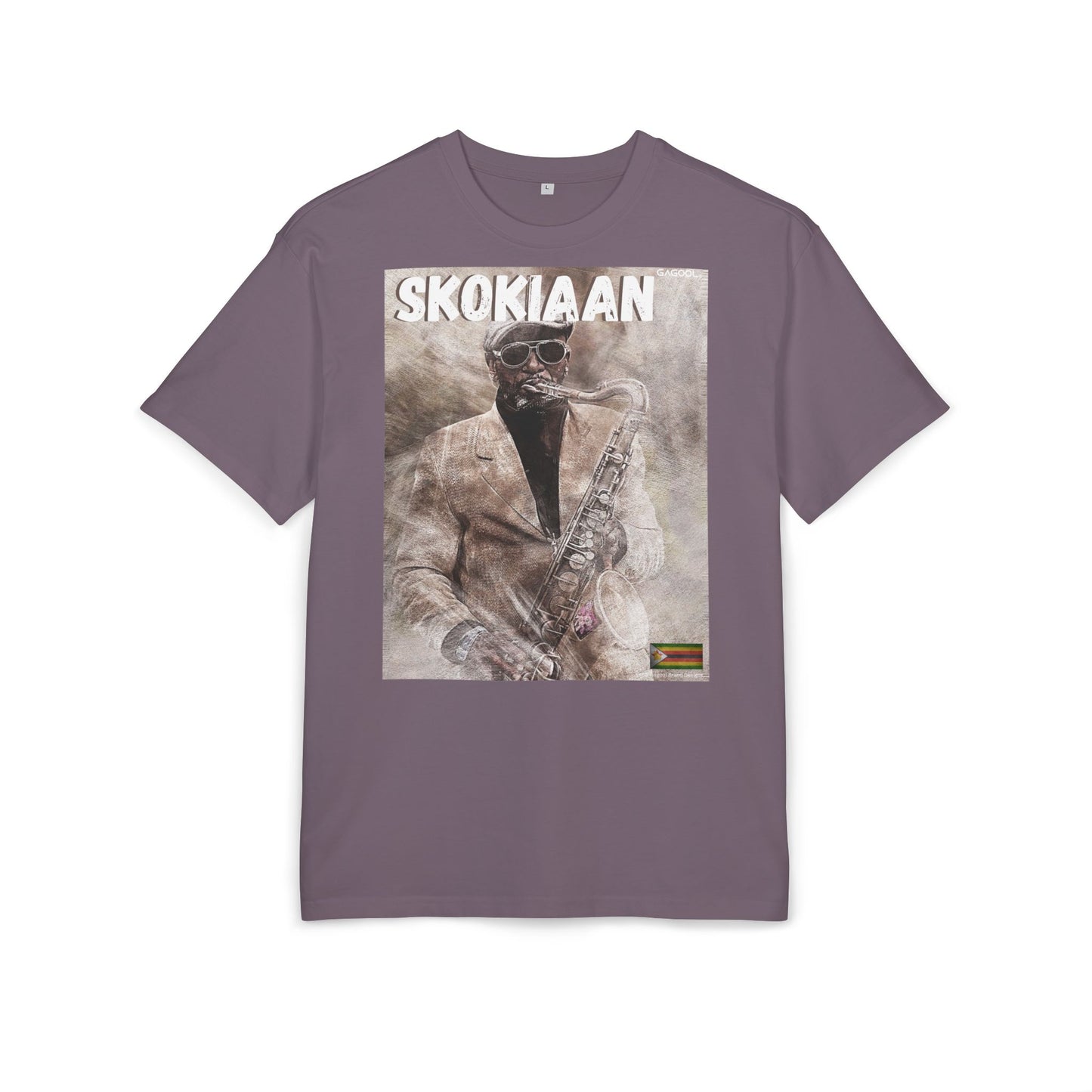 Skokiaan Unisex Heavy Oversize Tee - Jazz Inspired Graphic T-Shirt