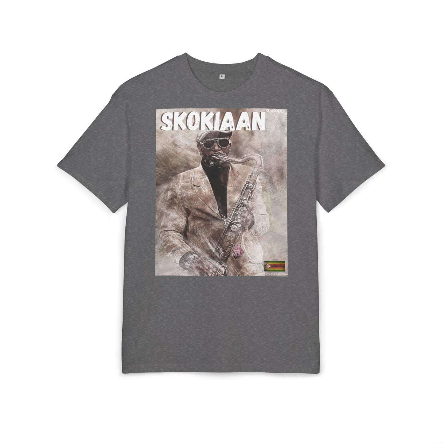 Skokiaan Unisex Heavy Oversize Tee - Jazz Inspired Graphic T-Shirt