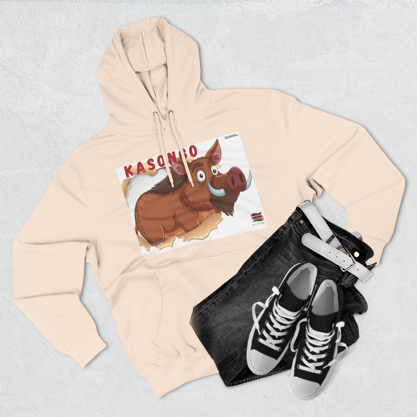 KASONGO Cartoon Hoodie - Fun & Cozy Fleece