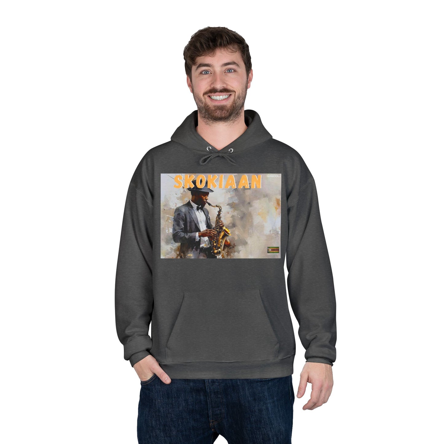 Skokiaan Jazz Musician EcoSmart Hoodie - Unisex Pullover Sweatshirt