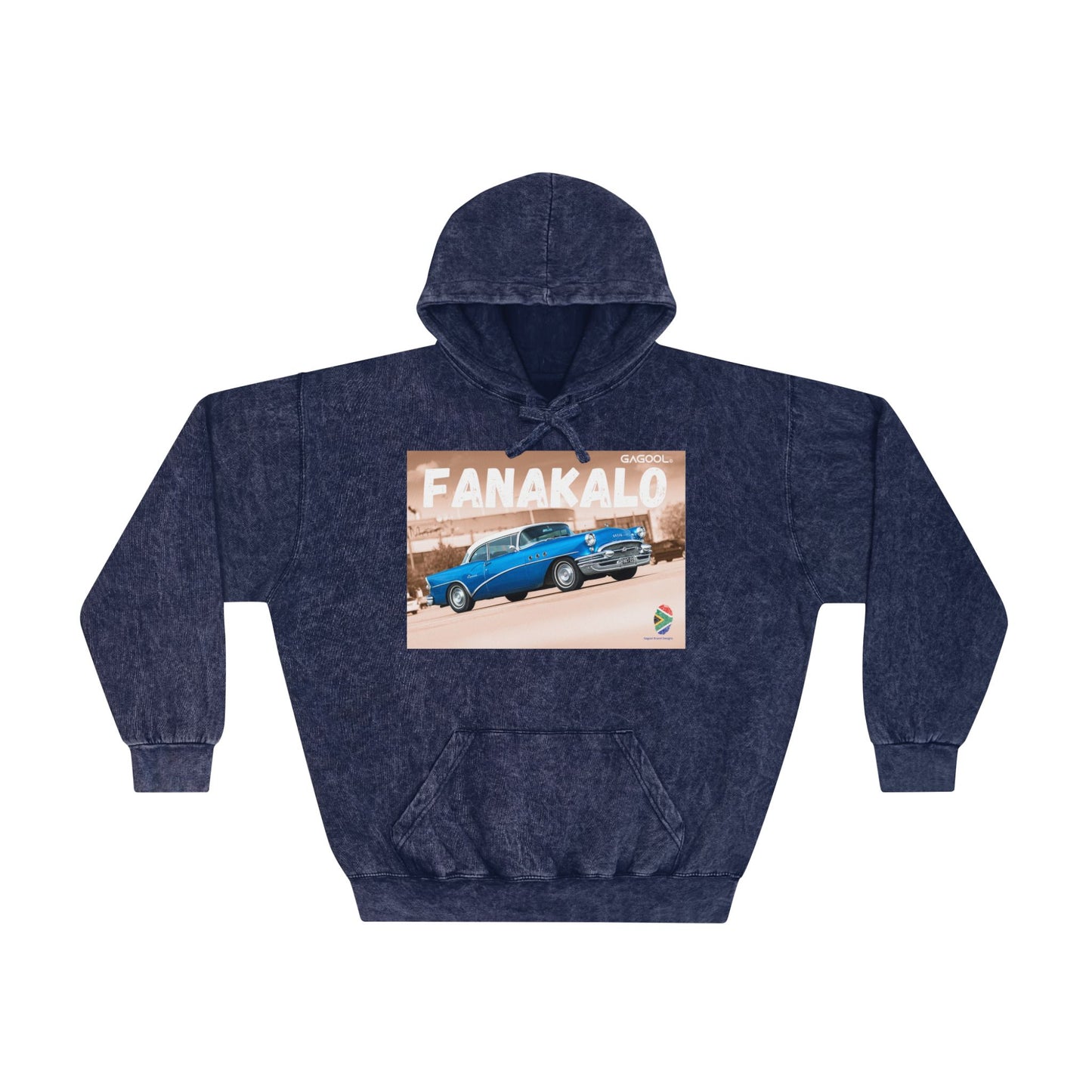 Retro Fanakalo Unisex Mineral Wash Hoodie