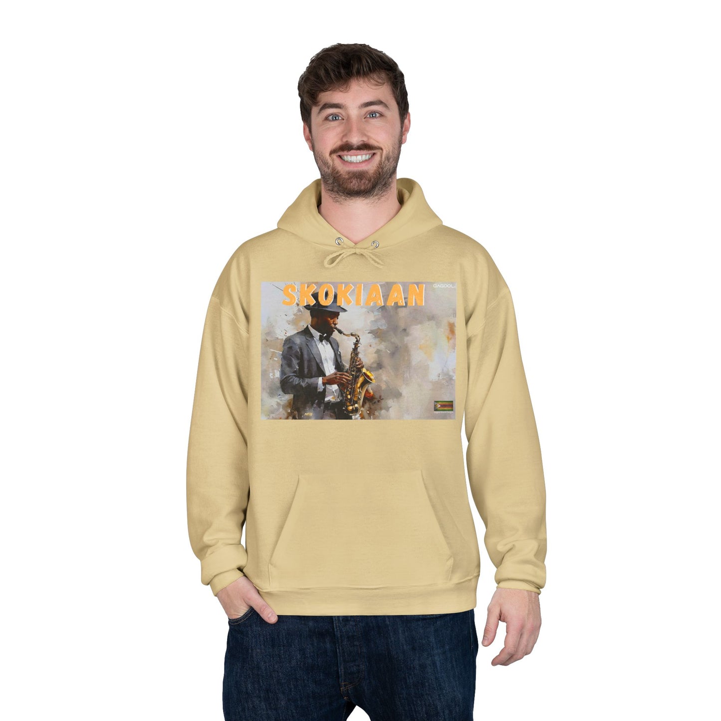 Skokiaan Jazz Musician EcoSmart Hoodie - Unisex Pullover Sweatshirt